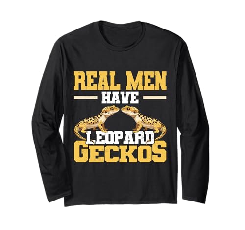 Echte Männer haben Leoparden-Gecko für Eidechsen- und Reptilienliebhaber Langarmshirt Echte Männer haben Leoparden-Gecko für Eidechsen- und Reptilienliebhaber Langarmshirt von Leopard Gecko Designs For Reptile Lizard Lover
