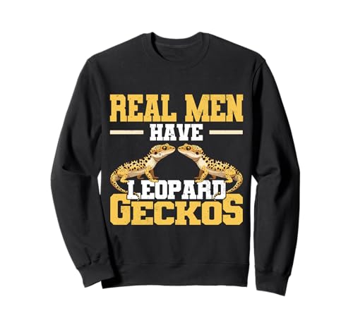 Echte Männer haben Leoparden-Gecko für Eidechsen- und Reptilienliebhaber Sweatshirt Echte Männer haben Leoparden-Gecko für Eidechsen- und Reptilienliebhaber Sweatshirt von Leopard Gecko Designs For Reptile Lizard Lover