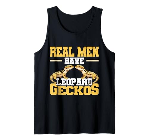 Echte Männer haben Leoparden-Gecko für Eidechsen- und Reptilienliebhaber Tank Top Echte Männer haben Leoparden-Gecko für Eidechsen- und Reptilienliebhaber Tank Top von Leopard Gecko Designs For Reptile Lizard Lover