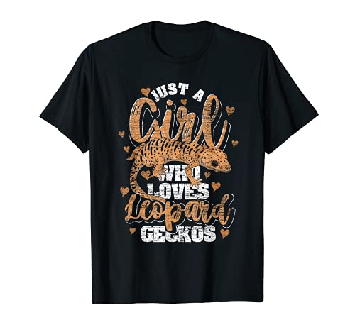 Nur ein Mädchen das Leopard Geckos liebt Echse Leopardgecko T-Shirt von Leopard Gecko Reptilien Geschenk