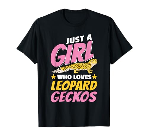 Just a Girl Who Loves Leopard Geckos Geschenk T-Shirt Just a Girl Who Loves Leopard Geckos Geschenk T-Shirt von Leopard Geckos Adorable Clothes