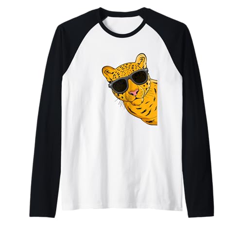 Cooler Leopardenliebhaber Kinder Leopard Herren Wildkatze Leopard Raglan von Leopard Gifts For Men & Women