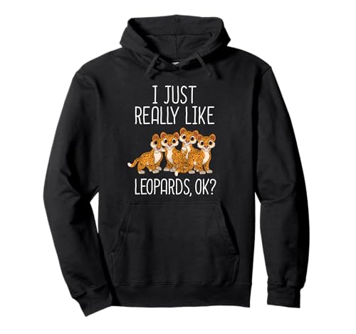 Ich mag Leopards Lover Kids Wild Cat Leopard Pullover Hoodie von Leopard Gifts For Men & Women