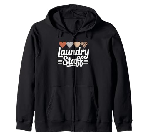 Lustiger Wäschestab Spruch Humorvolle Arbeit Humor Frauen Männer Kapuzenjacke Lustiger Wäschestab Spruch Humorvolle Arbeit Humor Frauen Männer Kapuzenjacke von Leopard Heart Laundry Team Uniform Worker Mom
