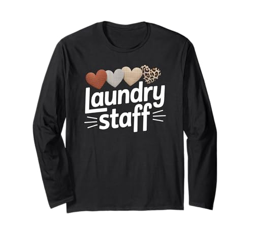Lustiger Wäschestab Spruch Humorvolle Arbeit Humor Frauen Männer Langarmshirt Lustiger Wäschestab Spruch Humorvolle Arbeit Humor Frauen Männer Langarmshirt von Leopard Heart Laundry Team Uniform Worker Mom