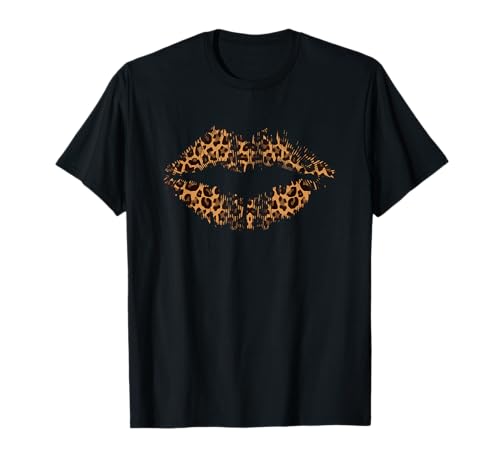 Leopard Lippen Trendy Kiss Mouth Frauen Gepard Animal Print T-Shirt Leopard Lippen Trendy Kiss Mouth Frauen Gepard Animal Print T-Shirt von Leopard Lips