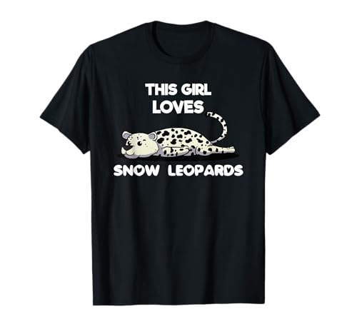 Dieses Mädchen liebt Leopard Snow Leopard T-Shirt von Leopard Lovers Big Cats Presenta