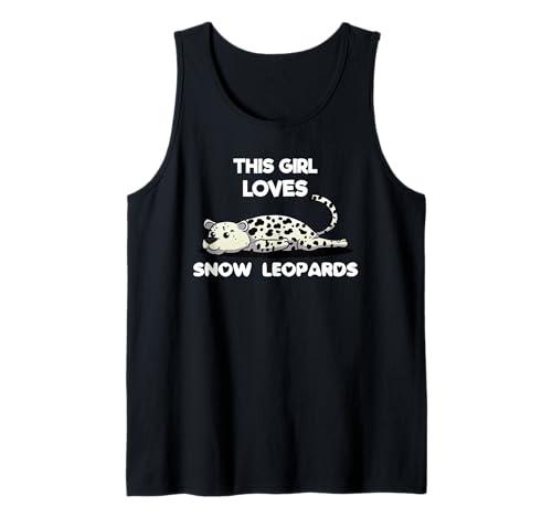 Dieses Mädchen liebt Leopard Snow Leopard Tank Top von Leopard Lovers Big Cats Presenta