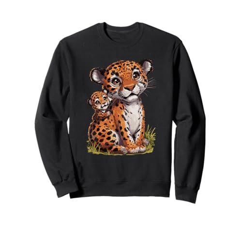 Leopard mit süßem Kind für Mama Sweatshirt Leopard mit süßem Kind für Mama Sweatshirt von Leopard Mom Mother Child Gift