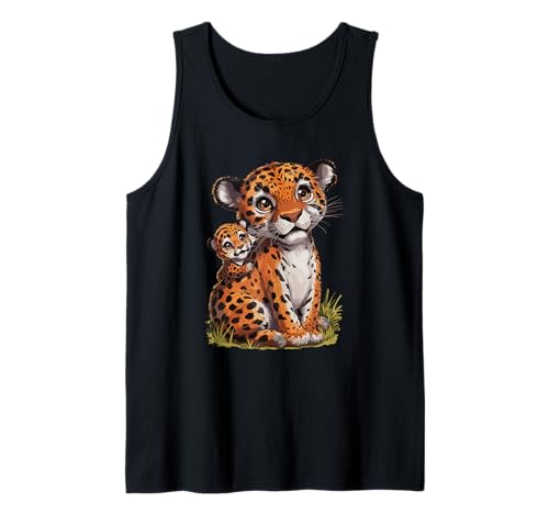 Leopard mit süßem Kind für Mama Tank Top Leopard mit süßem Kind für Mama Tank Top von Leopard Mom Mother Child Gift