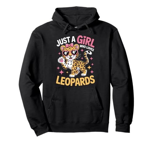 Mädchen Leopard Pullover Hoodie Mädchen Leopard Pullover Hoodie von Leopard Shirts & Gifts for Girls