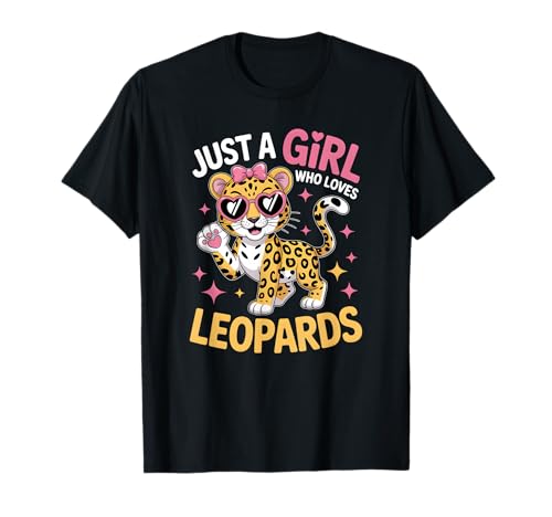 Mädchen Leopard T-Shirt Mädchen Leopard T-Shirt von Leopard Shirts & Gifts for Girls