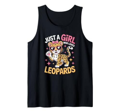 Mädchen Leopard Tank Top Mädchen Leopard Tank Top von Leopard Shirts & Gifts for Girls