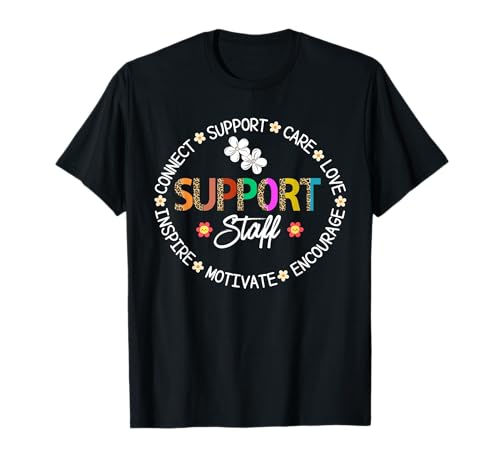 Unterstützungspersonal Appreciation Leopard Week Zurück in die Schule Frauen T-Shirt Unterstützungspersonal Appreciation Leopard Week Zurück in die Schule Frauen T-Shirt von Leopard Support Staff Back to School For Women Men