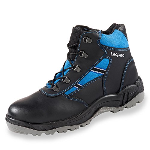 Leopard Sicherheitsknöchelstiefel S2 Größe 45 EU Mehrfarbig (schwarz/blau) von Leopard
