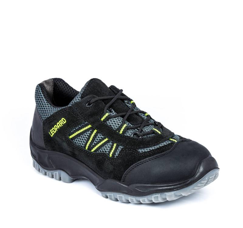 Sicherheitsschuhe S1 EN 20345 schw./grau/gelb - Gr. - 46 von Leopard