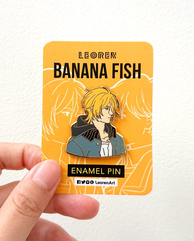 Banana Fish - Ash Lynx Hard Emaille Pin Banana Fish - Ash Lynx Hard Emaille Pin von LeorenArts