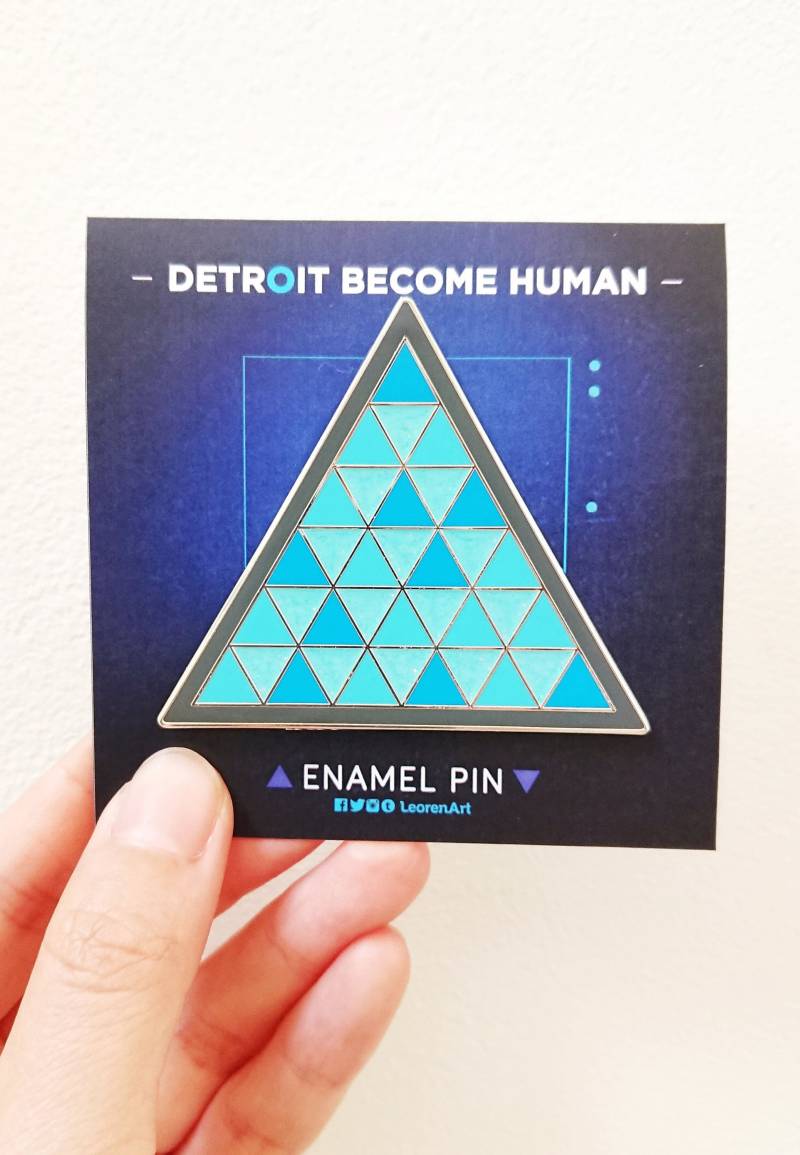 Detroit Become Human - Großer Hard Enamel Pin + Glitter Detroit Become Human - Großer Hard Enamel Pin + Glitter von LeorenArts