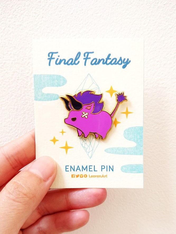 Final Fantasy Bahemoth - Hard Emaille Pin Final Fantasy Bahemoth - Hard Emaille Pin von LeorenArts