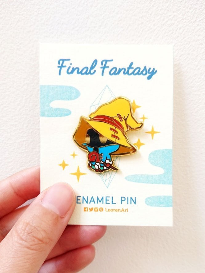 Final Fantasy Black Mage - Hard Emaille Pin Final Fantasy Black Mage - Hard Emaille Pin von LeorenArts