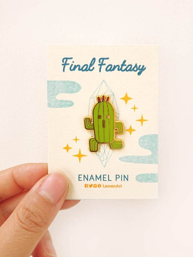 Final Fantasy Kaktor - Hard Enamel Anstecker von LeorenArts