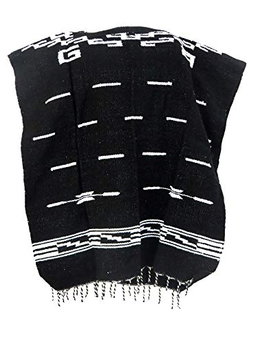 Leos Imports Mexican Eastwood Spaghetti Western Poncho, Schwarz von Leos Imports