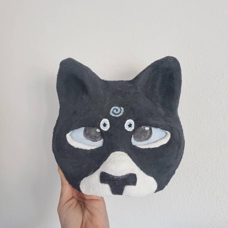 Tuxedo Therian Cat Mask von LeosStores