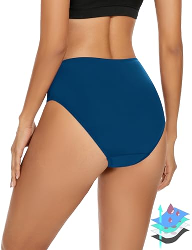 Leovqn Period Bademode, auslaufsicher, Menstruations-Bikini, wasserdichte Unterseite, UPF 72+, Schwimmkurz, Leichter Durchfluss – Teenager, Mädchen, Damen, Blau Grün, XXL Leovqn Period Bademode, auslaufsicher, Menstruations-Bikini, wasserdichte Unterseite, UPF 72+, Schwimmkurz, Leichter Durchfluss – Teenager, Mädchen, Damen, Blau Grün, XXL von Leovqn