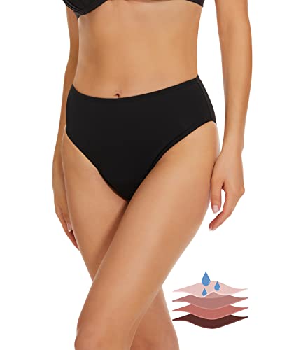 Leovqn Perioden Bikinihosen UPF 50+ Wasserdicht Badeshorts Lichtfluss Perioden Bademode für Damen Mädchen Teens von Leovqn