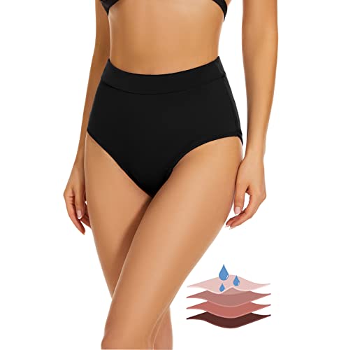 Leovqn Perioden Bikinihosen UPF 50+ Wasserdicht Badeshorts Lichtfluss Perioden Bademode für Damen Mädchen Teens von Leovqn