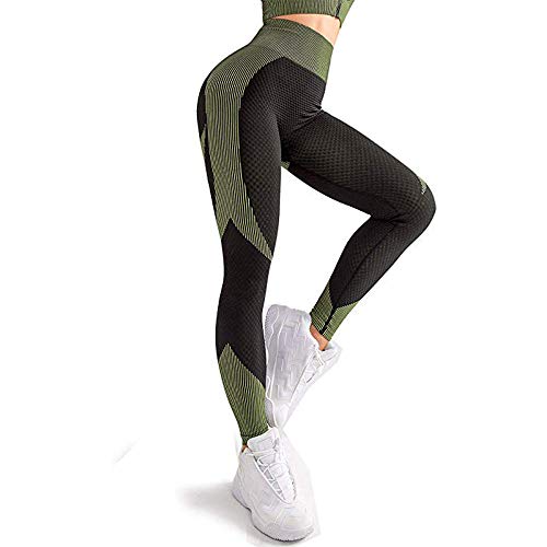 Leoyee Damen Sports Leggings Yogahose Nahtlose High Waist Training Hip-up Fitnesshose Workout Laufhose von Leoyee