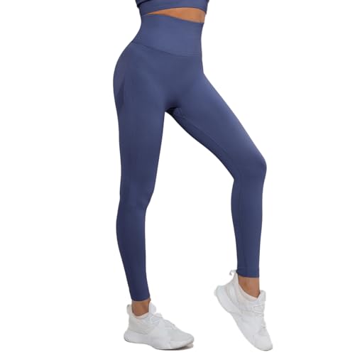 Leoyee Damen Sports Leggings Yogahose Nahtlose High Waist Training Hip-up Fitnesshose Workout Laufhose von Leoyee