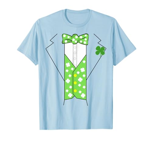 Kobold-Kostüm irischer Smoking lustig Kinder St Patricks Day T-Shirt Kobold-Kostüm irischer Smoking lustig Kinder St Patricks Day T-Shirt von Leprechaun Costume Tuxedo Funny Kids St Patricks