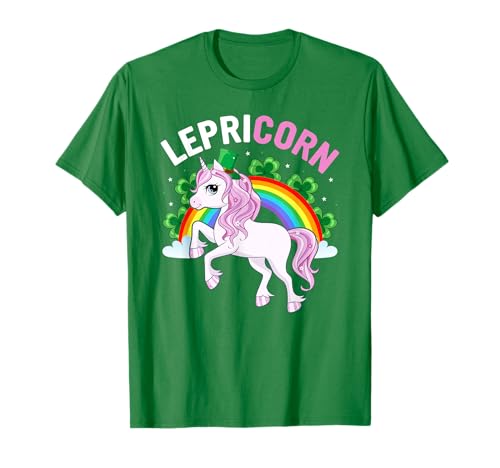 Leprecorn, Kobold, Einhorn, Regenbogen, St. Patricks Day, Mädchen T-Shirt Leprecorn, Kobold, Einhorn, Regenbogen, St. Patricks Day, Mädchen T-Shirt von Leprechaun Unicorn Shirt Girls St Patricks Day Co
