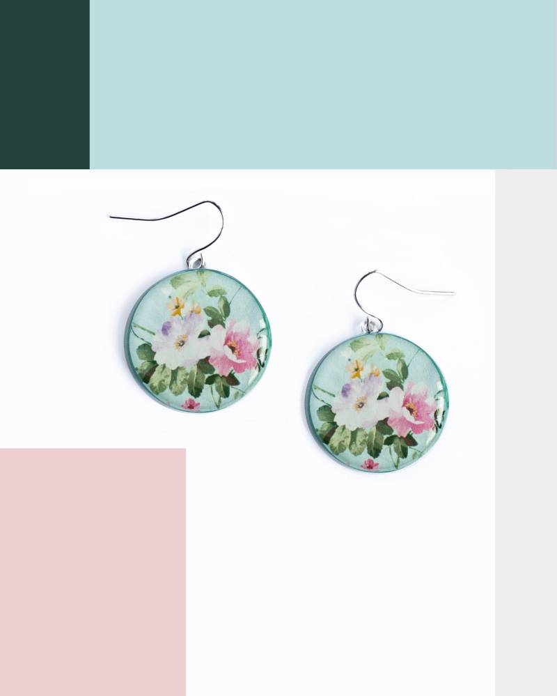 Pfingstrose Ohrringe Frühling Schmuck Natur Floral Pfingstrose Ohrringe Frühling Schmuck Natur Floral von Lepun