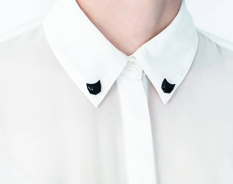 Schwarze Katze Pins Kragen Minimalist Schmuck Broschen Katzen Liebhaber Geschenk Schwarze Katze Pins Kragen Minimalist Schmuck Broschen Katzen Liebhaber Geschenk von Lepun