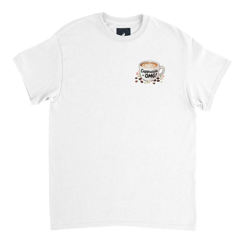 Cappuccin-Omg Powerd By Coffee/Unisex T-Shirt Mit Rundhalsausschnitt von LepusShop