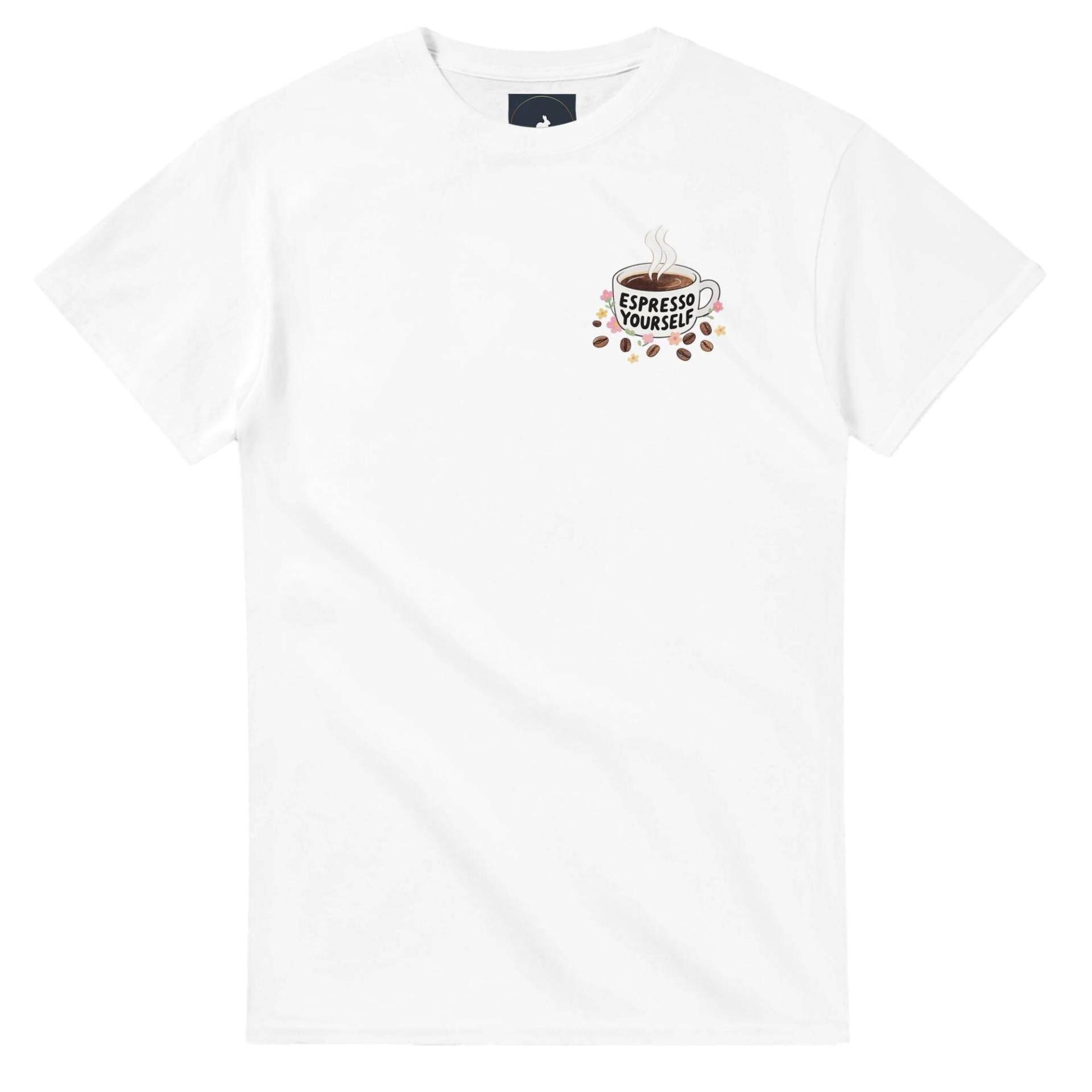 Espresso Yourself Powered By Coffee/Unisex T-Shirt Mit Rundhalsausschnitt Espresso Yourself Powered By Coffee/Unisex T-Shirt Mit Rundhalsausschnitt von LepusShop