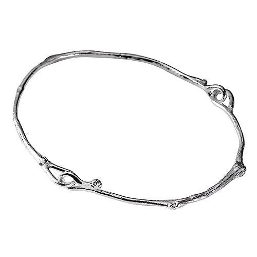 LerijN Armband Damen Silber,925 Silber Armband Für Frauen Silber Gedrehte Kette Sterling Silber Armband Mode Armreif Mit Schnalle Silberkette Glücksschmuck Für Frauen von LerijN