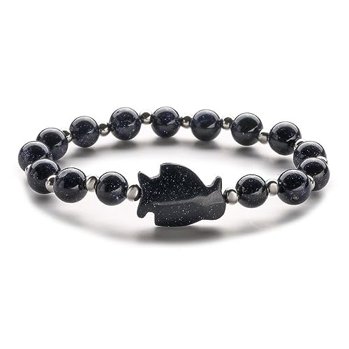 LerijN Chakra Armband,Perlenarmbänder, Natürliche Blaue Sandperlen, Blaues Pinguin-Anhänger-Armband, Armreifen Mit Elastischem Kristall-Armband, Reiki-Kristall-Schmuck Für Männer Und Frauen LerijN Chakra Armband,Perlenarmbänder, Natürliche Blaue Sandperlen, Blaues Pinguin-Anhänger-Armband, Armreifen Mit Elastischem Kristall-Armband, Reiki-Kristall-Schmuck Für Männer Und Frauen von LerijN