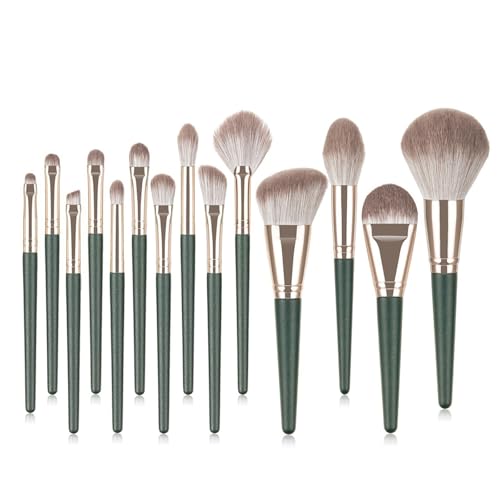 10/14x Make Up Bürstenset Pulver Pinsel Kosmetischer Pinsel Set Reisepinsel Set Lidschattenbürste Für Lidschatten Wimpern von Lerpwige