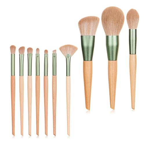 10/14x Make Up Bürstenset Pulver Pinsel Kosmetischer Pinsel Set Reisepinsel Set Lidschattenbürste Für Lidschatten Wimpern von Lerpwige