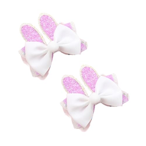 2Pack Kaninchen Formen Haare Barrettes Luxuriöser Kinder Haarnadel Cartoon Haarclip Für Mädchenschule Und Feierlichkeiten von Lerpwige