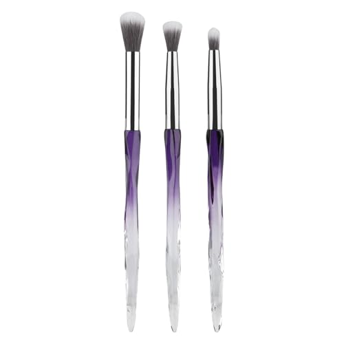 3-teiliges Lidschatten-Pinsel-Set, Augen-Make-up-Pinsel-Set, professionelles Make-up-Pinsel-Set mit weichen synthetischen Haaren und Kristallgriff, professionelle Augenpinsel, Lidschatten von Lerpwige