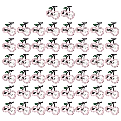 50pcs Süße Haarclip Süße Schnappmetall Haarnadel Frucht Haarzubehör Dekorative Kopfbedeckungshaarstifte Haare Barrettes von Lerpwige