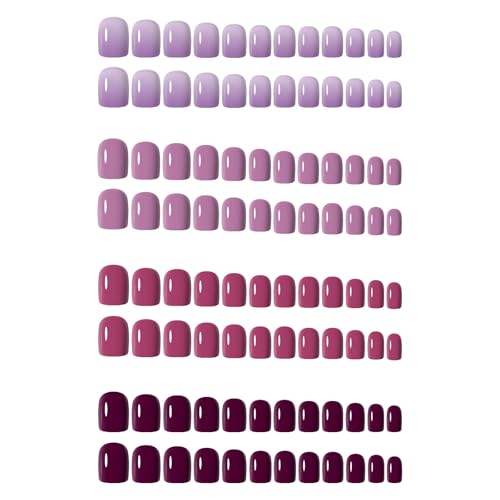 96pcs Farbenfrohe Matte Ballett Mittlere Künstliche Nägel Full Nägel Tipps Für Frauen Mädchen Täglich Tragen Einfach Zu Auftragen von Lerpwige