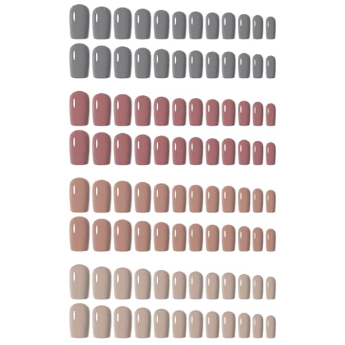 96pcs Farbenfrohe Matte Ballett Mittlere Künstliche Nägel Full Nägel Tipps Für Frauen Mädchen Täglich Tragen Einfach Zu Auftragen von Lerpwige