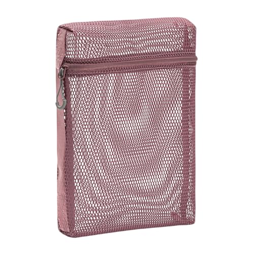 Ästhetischer Kulturbeutel, tragbar, Netzstoff, für Make-up, Reisen, Kosmetik, Organizer, für Damen, transparent, Make-up, Lippenstift, Aufbewahrungstasche, Netzstoff, Kulturbeutel für Damen, D, L von Lerpwige