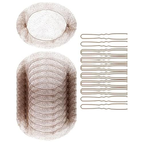 Ballettbrötchen Haarnetz Set Für Frauen Und Mädchen 20 Unsichtbare Elastische Netzhaarzähne Mit 50 U Förmigen Haarstiften Für Tanz von Lerpwige