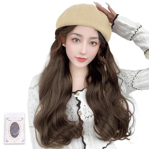 Beliebte Kuppelkappen Mit Langen Lockigen Haarperücken Für Frauen Teens Cosplay Kostüm Haarperücken Frisur Dome Caps Headcover von Lerpwige